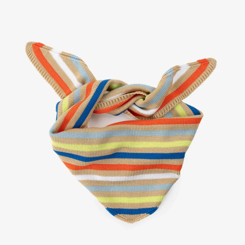 Color Stripe Triangle Scarf