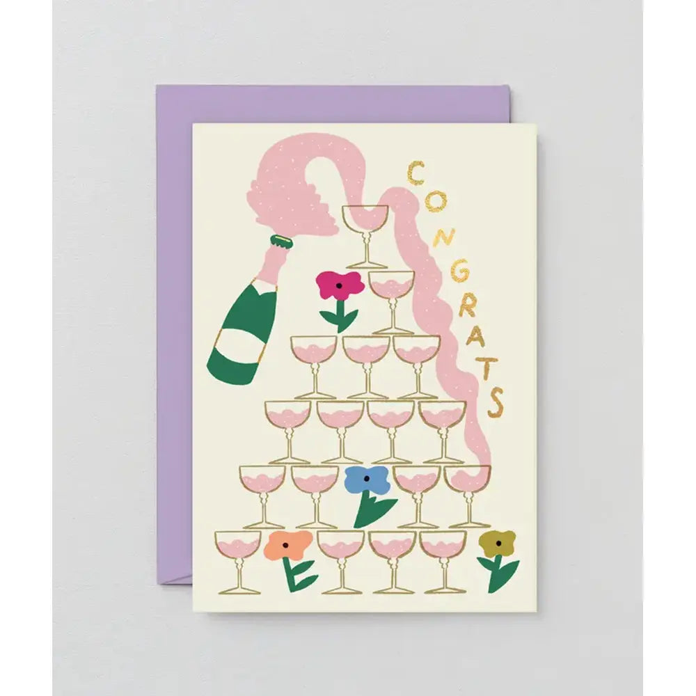 Congrats Champagne Card