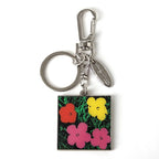 Warhol Flowers Keychain