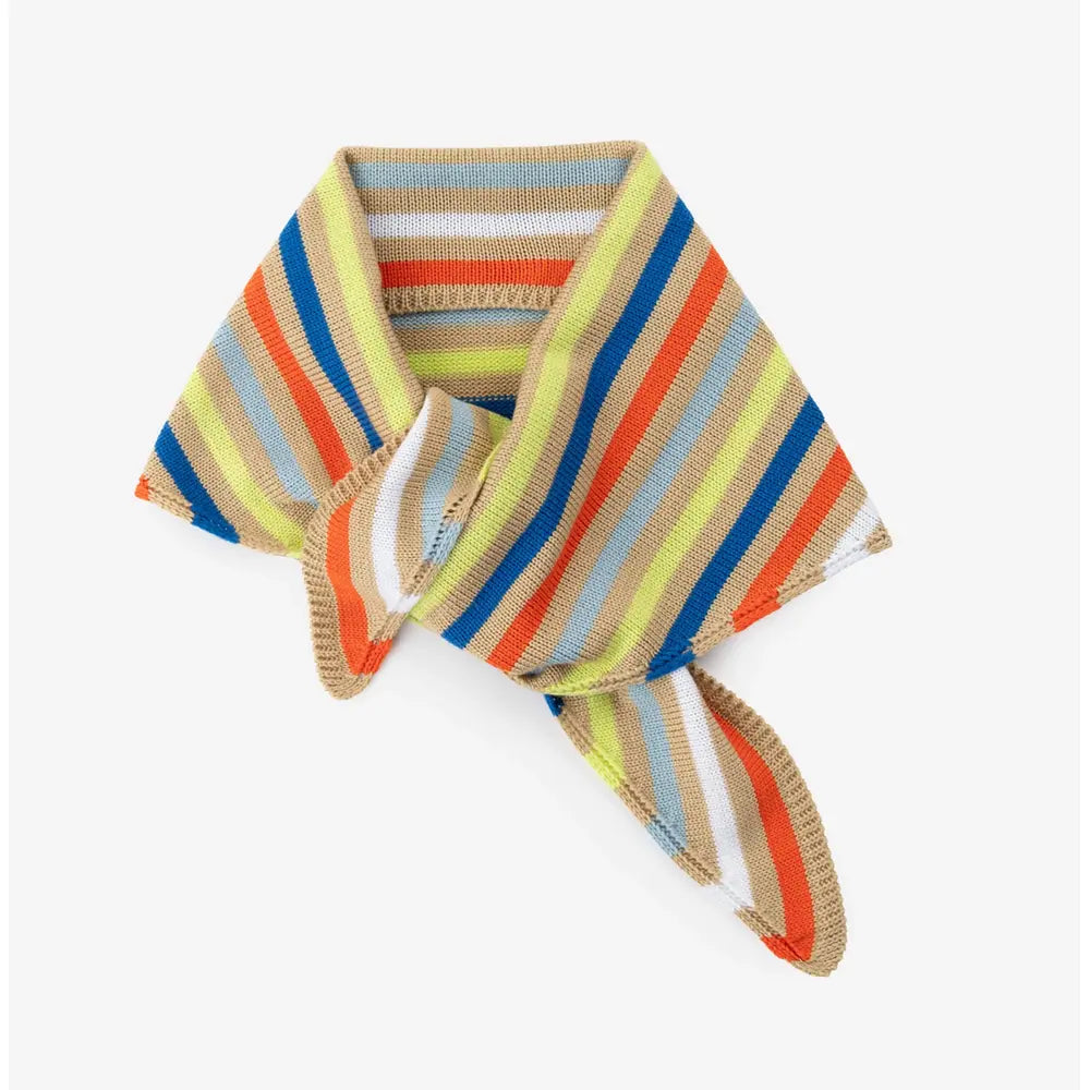 Color Stripe Triangle Scarf