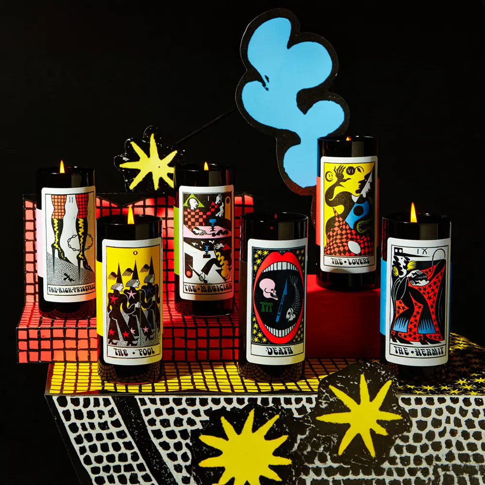 Mystery Card Tarot Candle