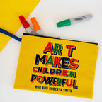 Art Makes Children Powerful Zip Pouch