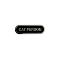 Cat Person Label Pin