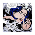 Lichtenstein Drowning Girl Sticker