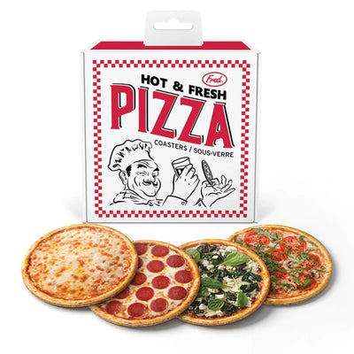 Hot & Fresh Pizza Coaster Set