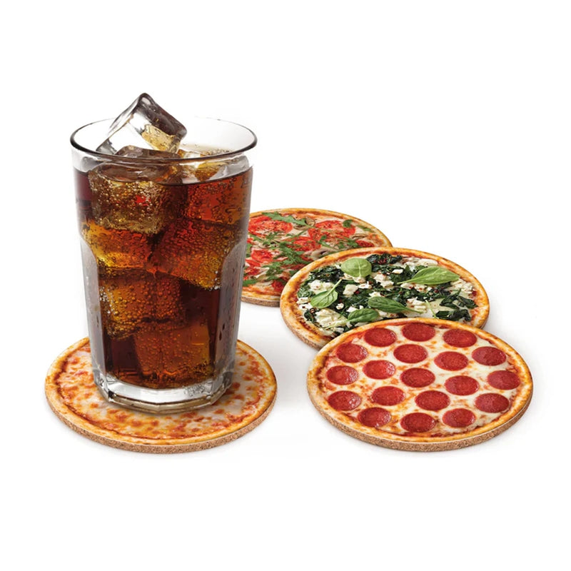 Hot & Fresh Pizza Coaster Set