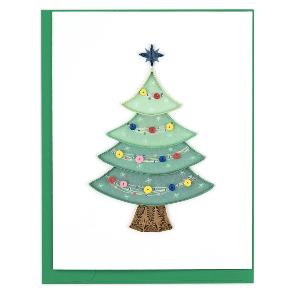 Quilled Christmas Trees Boxed Card Set