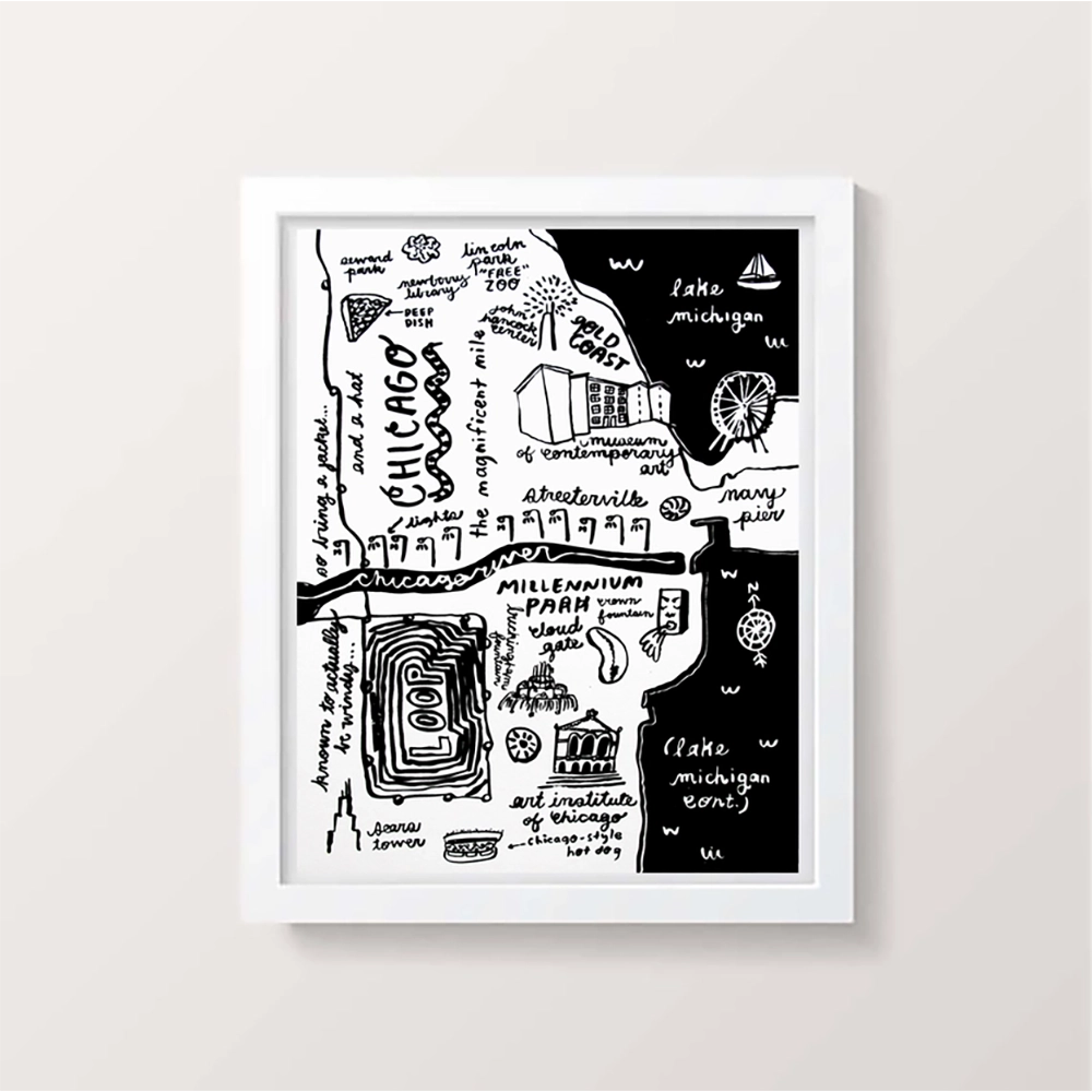 Chicago Map Print