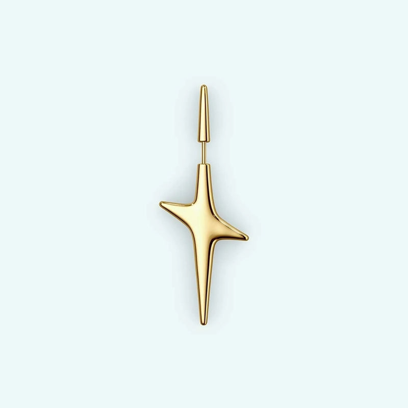 Pierced Star Single Earring