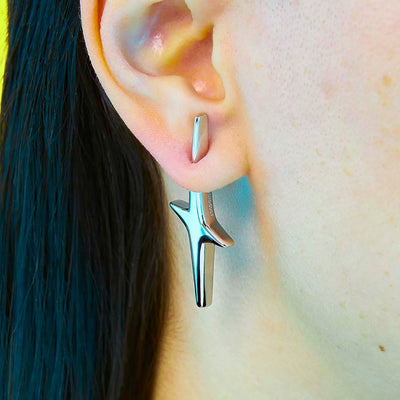 Pierced Star Single Earring