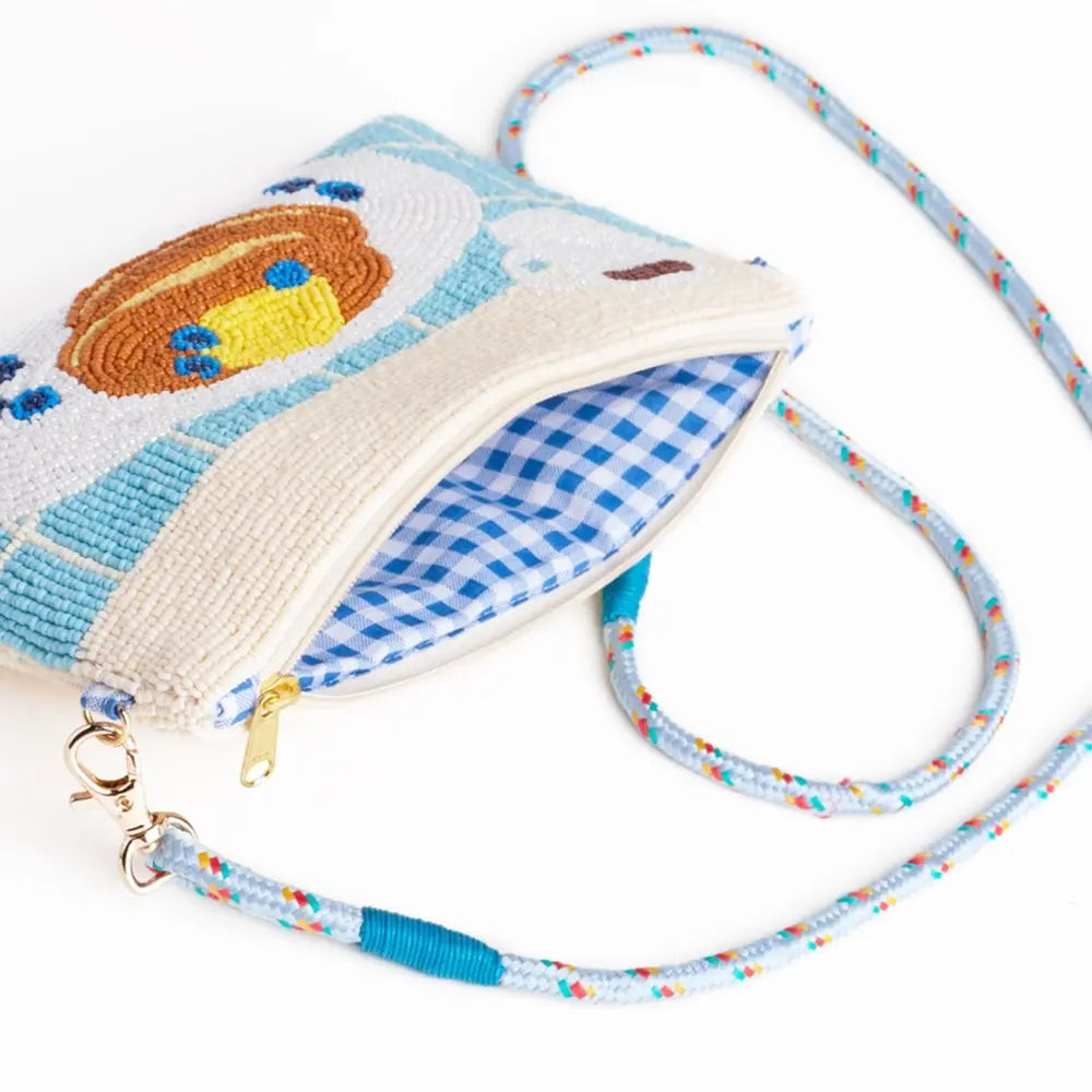 Breakfast Beaded Clutch Purse