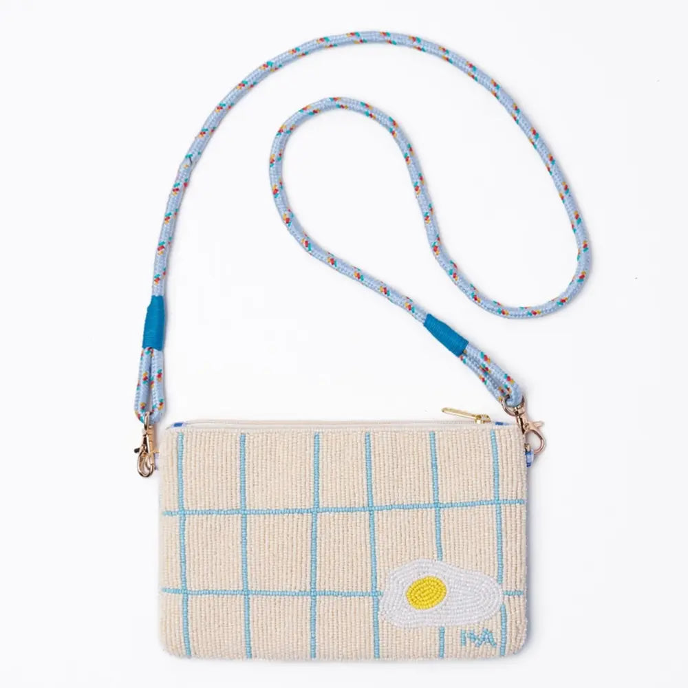 Breakfast Beaded Clutch Purse