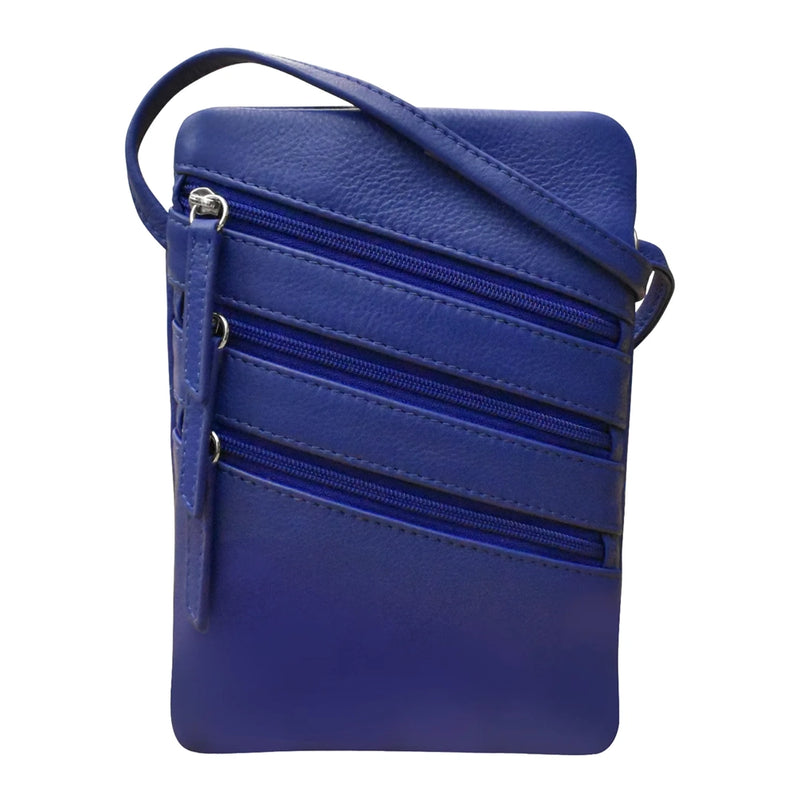 Triple Zip Crossbody Purse