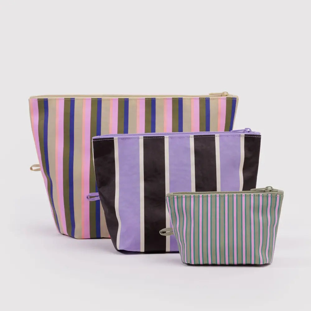 Baggu Candy Shop Stripes Go Pouch Set