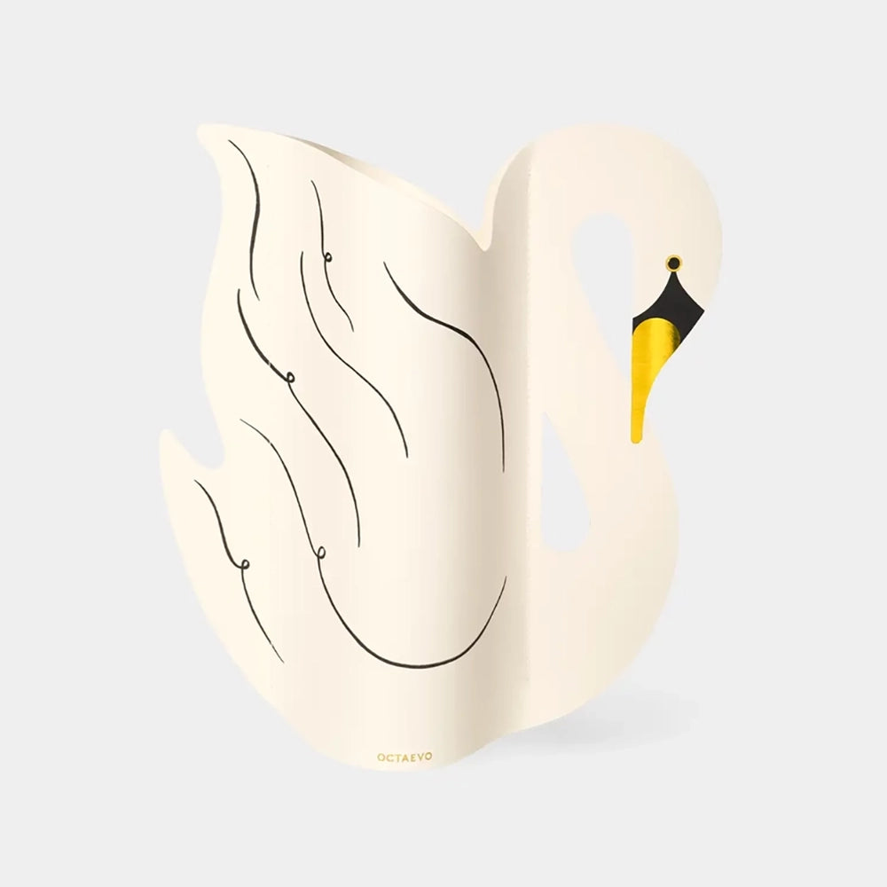 Paper Swan Vase