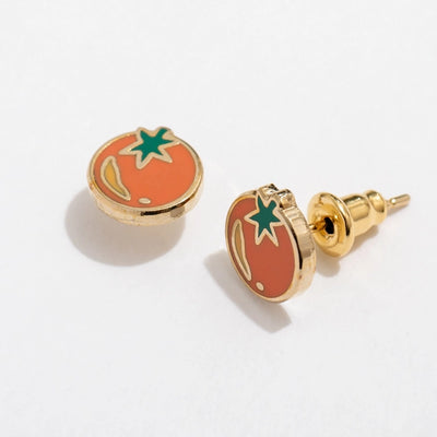 Tomato Stud Earrings