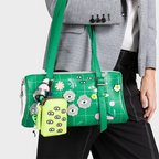 All Over Eyes Florence Pouch Charm - Sharp Green