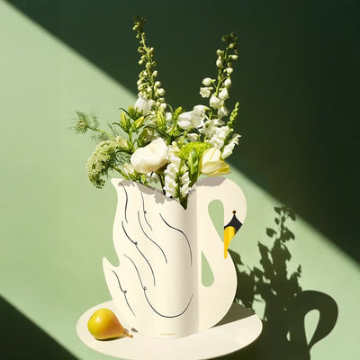 Paper Swan Vase