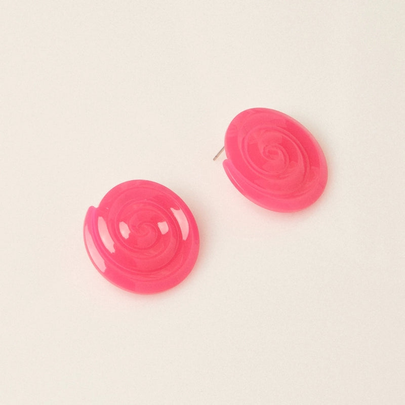 Acetate Spiral Earrings