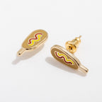 Corn Dog Stud Earrings