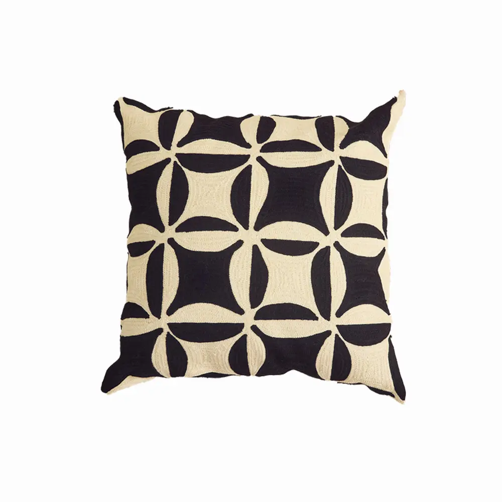 Dusen Dusen Embroidered Quilt Pillow