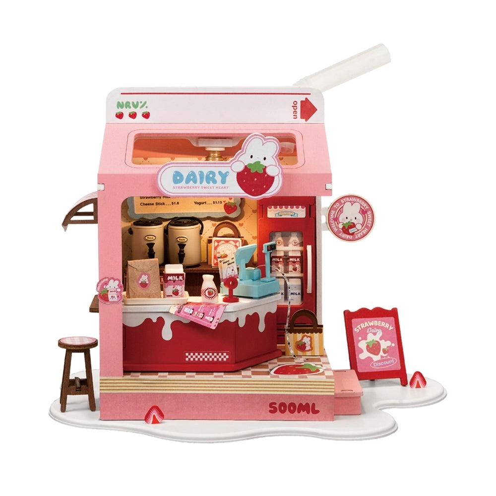 Rolife Miniature House Kit - Strawberry Milk Box