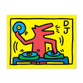 Haring DJ Dog Sticker