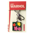 Warhol Flowers Keychain