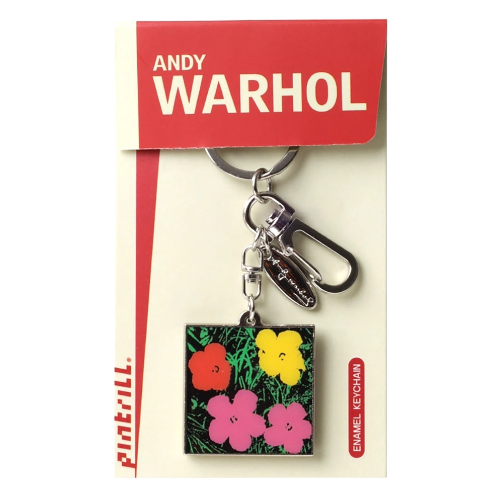 Warhol Flowers Keychain
