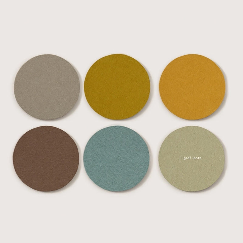 Bierfilzl Round Coasters - Set of 6