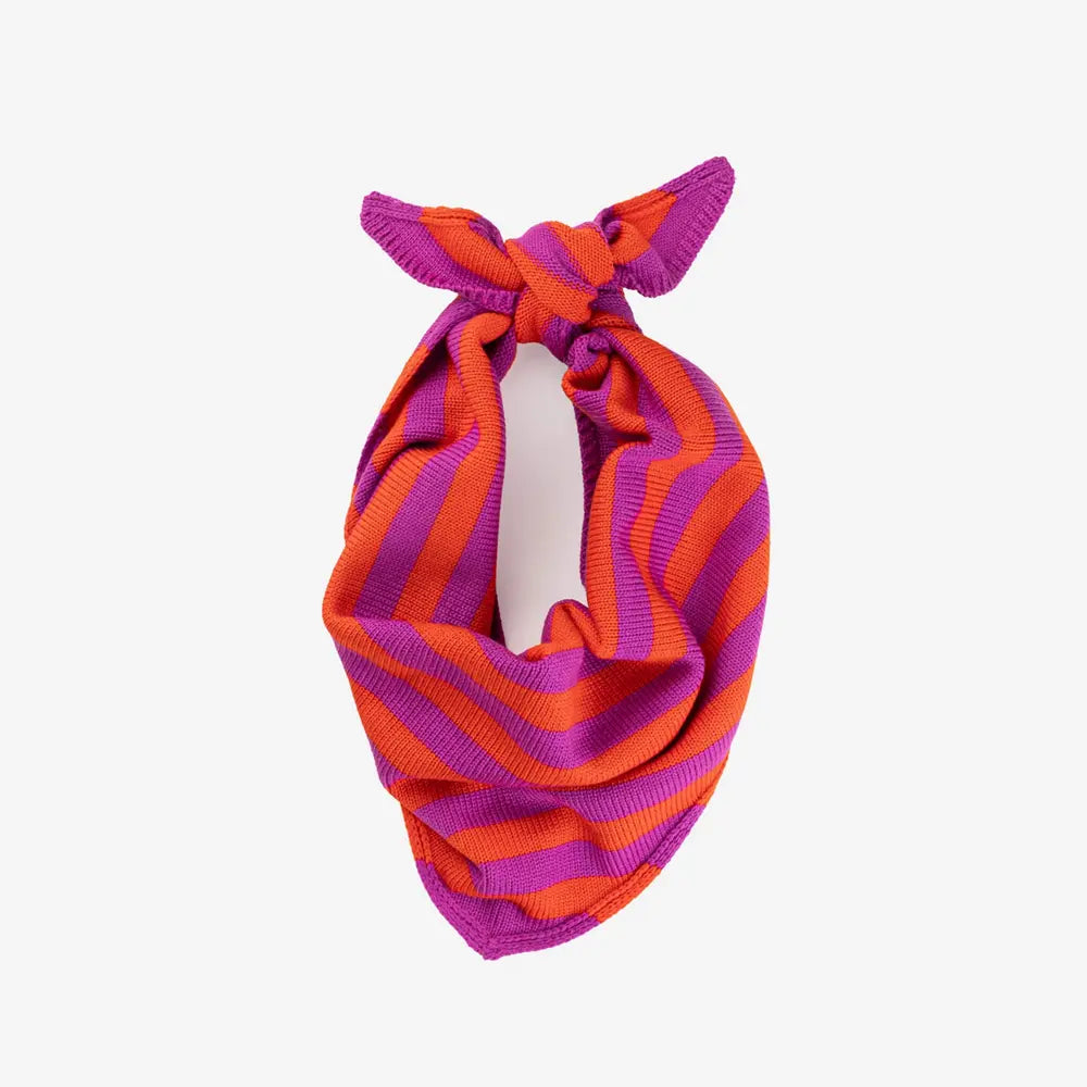 Simple Stripe Triangle Scarf