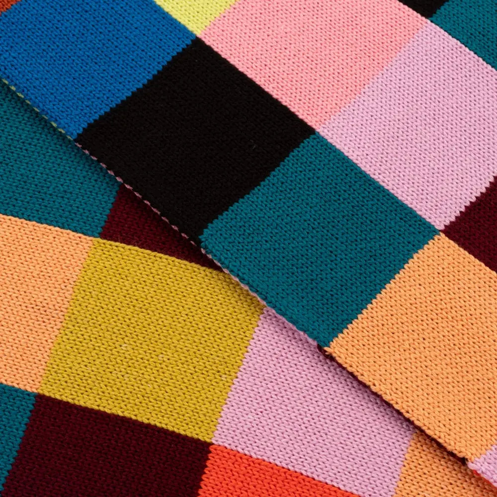 Color Patch Big Scarf