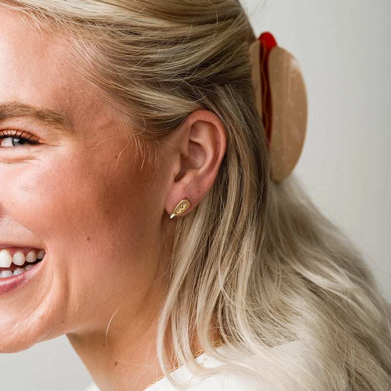 Corn Dog Stud Earrings