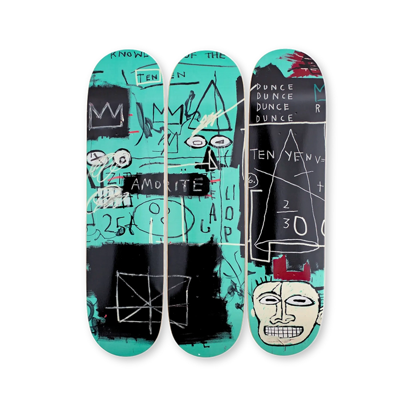 Basquiat Equals Pi Skate Deck Set