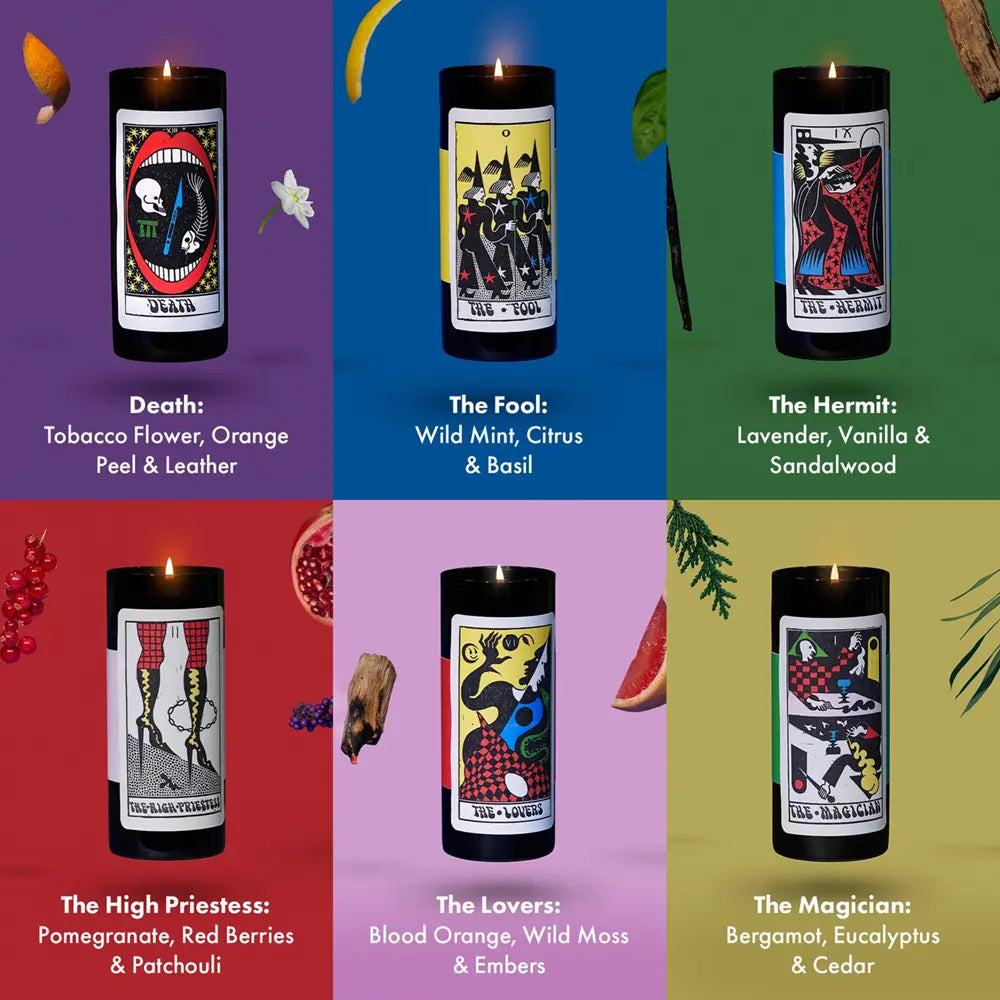 Mystery Card Tarot Candle