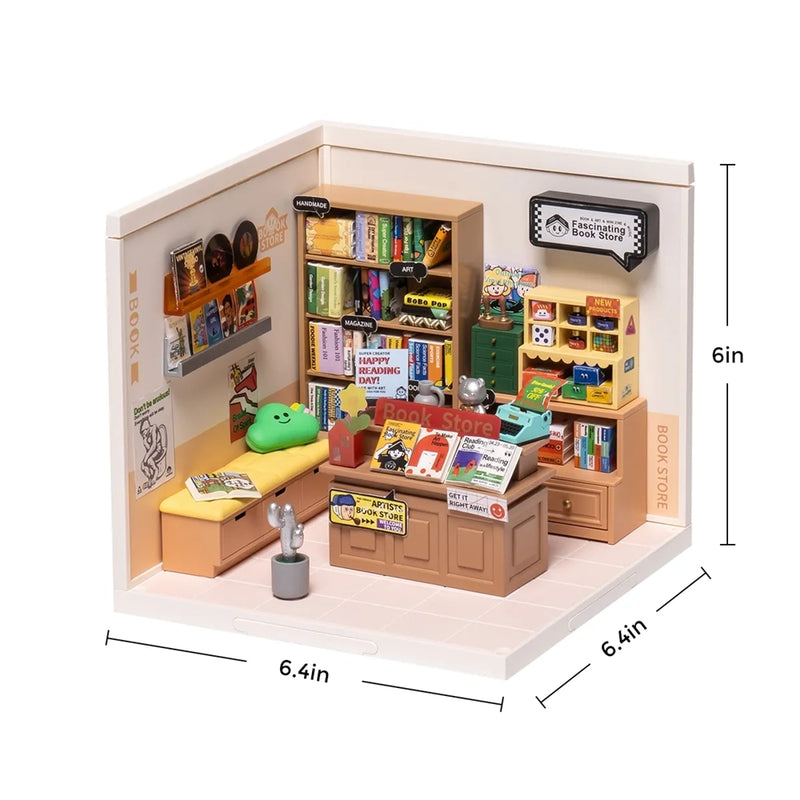 Rolife Miniature House Kit - Bookstore