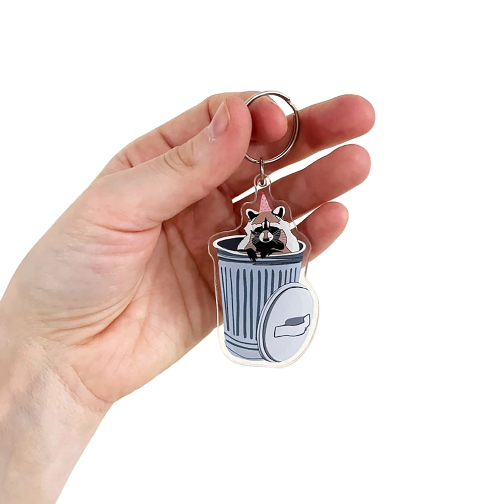 Trash Party Acrylic Keychain