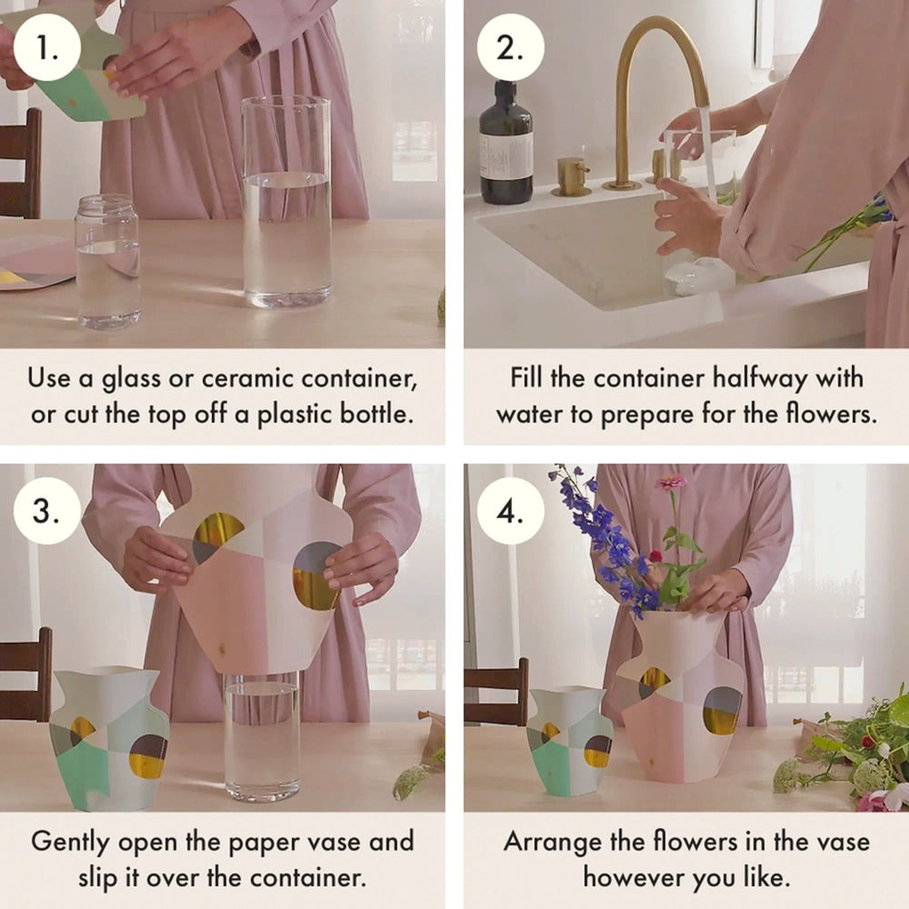Paper Fruit Bowl Vase