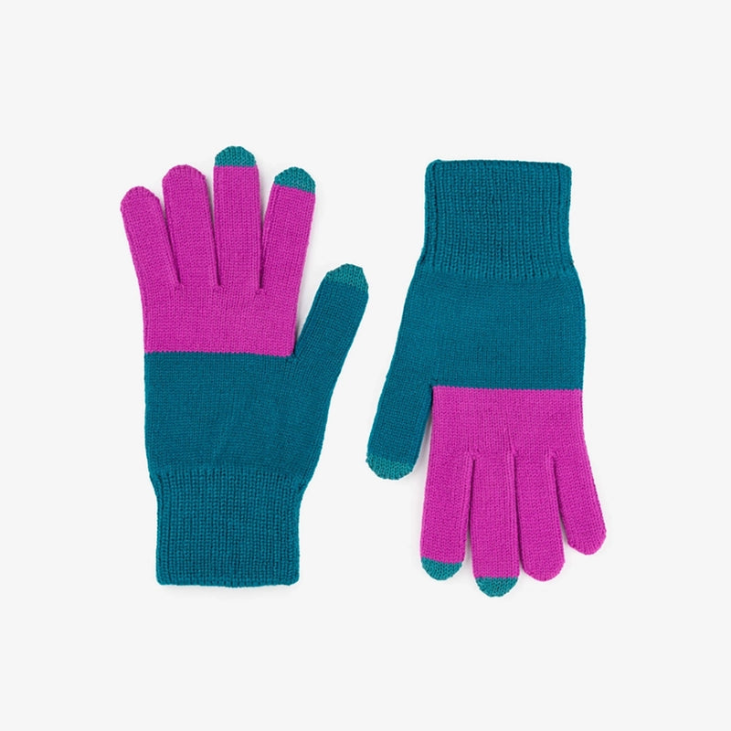 Colorblock Touchscreen Gloves