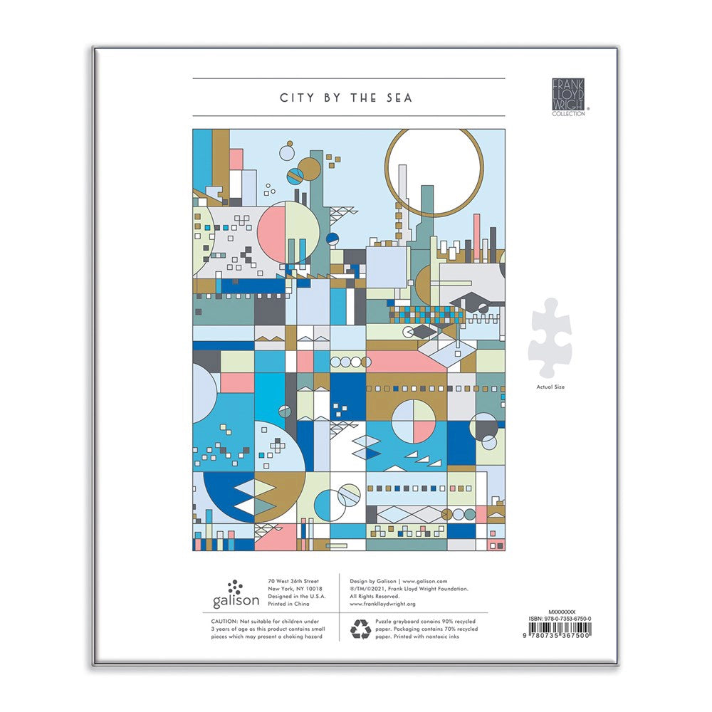 Frank Lloyd Wright City by The Sea Puzzle