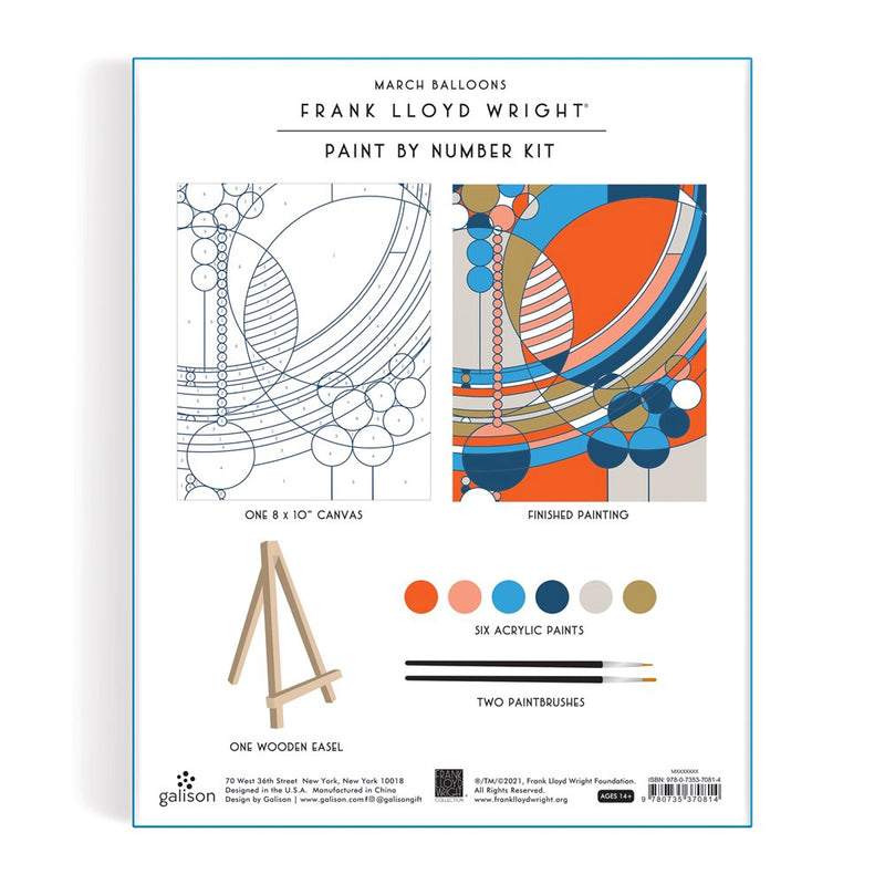 Frank Lloyd Wright March Balloons Paint By Number Kit