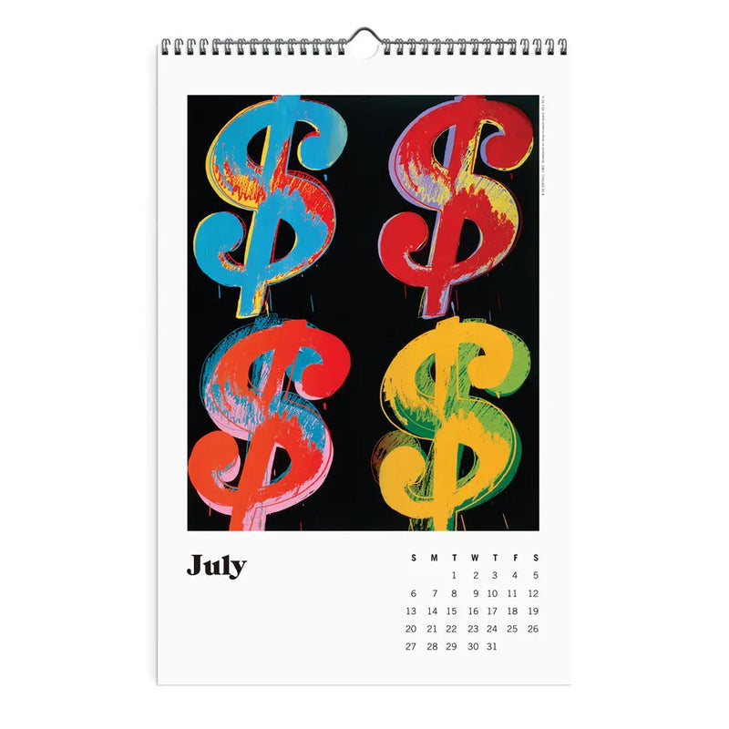 Andy Warhol 2025 Wall Calendar