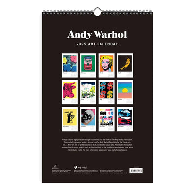 Andy Warhol 2025 Wall Calendar