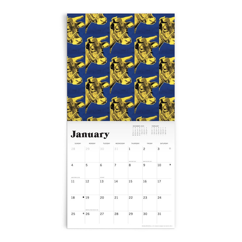 Warhol Classic 2026 Wall Calendar