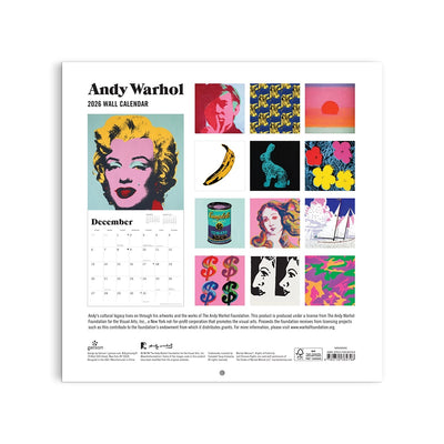 Warhol Classic 2026 Wall Calendar