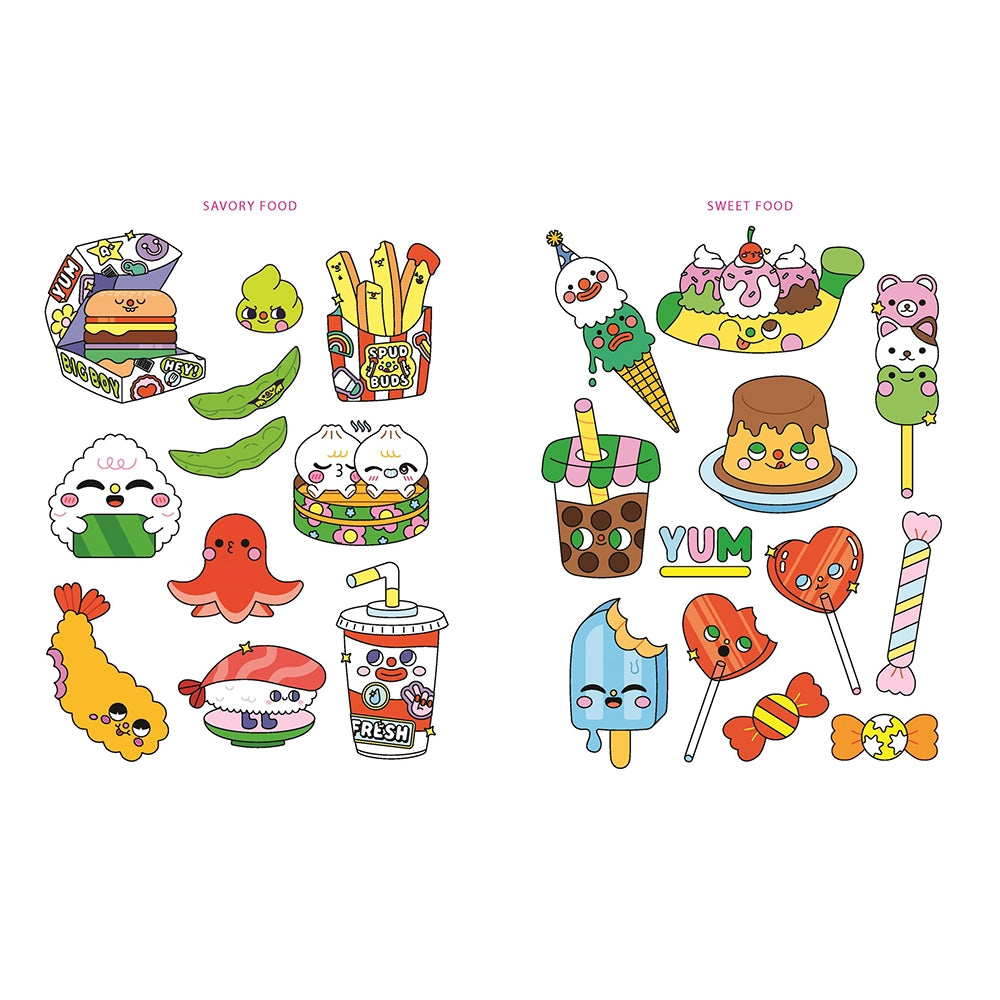 Hello Kawaii!: A book of super cute temporary tattoos
