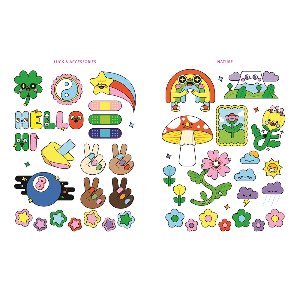 Hello Kawaii!: A book of super cute temporary tattoos