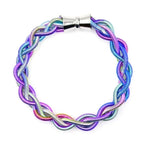Braided Piano Wire Bracelet