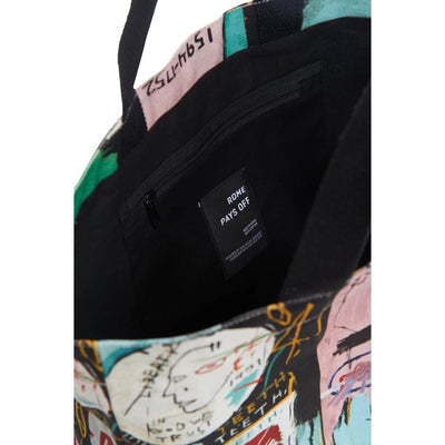 Basquiat In Italian Crossbody Tote Bag