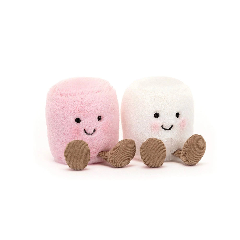 Amuseables Pink & White Marshmallows Plush